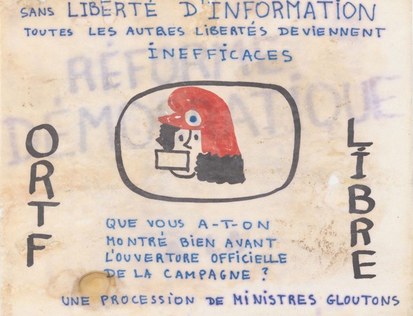 Affiche contestataire ORTF Libre